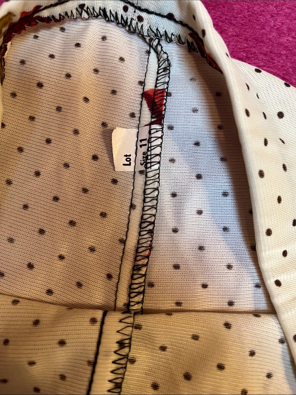 Vintage floral polka dot wide leg flowy pants - Picture 5 of 5